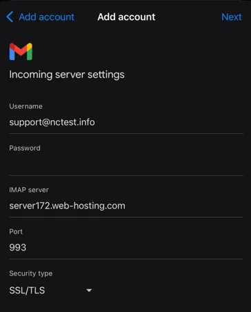 نحوه اتصال اکانت ایمیل هاست سی پنل به Gmail