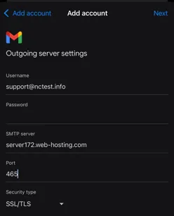 نحوه اتصال اکانت ایمیل هاست سی پنل به Gmail
