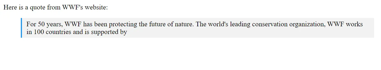 تگ های نقل قول (Quotation) و استناد در HTML
